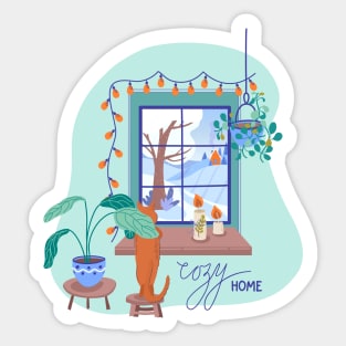 Cozy home Sticker